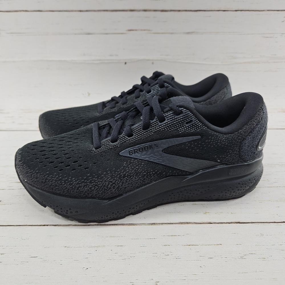 Brooks Ghost 16 Womens Size 7 B Black Running Shoes Sneakers 1204071B020